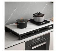 QSTGX Couvercle De CuisinièRe Couvercle pour plaque de cuisson électrique en ardoise Plan de travail de cuisine Résistant aux températures élevées Facile à nettoyer(D,50x80x8.6 CM)