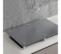 QSTGX Couvercle Plancha Rectangulaire Xxl Couvercle Pour CuisinièRe à Gaz Facile à nettoyer pour plan de travail, évier, camping-car et cuisinières électriques/à gaz(C,40X50X8.3 CM)