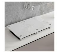 QSTGX Couvercle Pour CuisinièRe à Gaz Protection Plaque De Cuisson Gaz Support moderne en grès pour cuisine Résistant aux températures élevées Inoxydable Facile à nettoyer(A,40X50X8.3 CM)