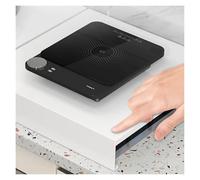 QSTGX Couvre Plaque De Cuisson Gaz 2 Feux Protection Plaque de Cuisson Support Pour Cuisinière À Induction Pour Plan de Travail, Évier, Camping-car, Cuisinière Électrique(35x48x9 cm)