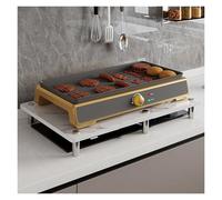 QSTGX Couvre Plaque de Cuisson Gaz 4 Feux Couvre Plaque de Cuisson Résistant Aux Rayures Et À L'abrasion Pour Cuisinière Électrique, Support Pour Ustensiles Cuisine(A,34X45X8.3 CM)