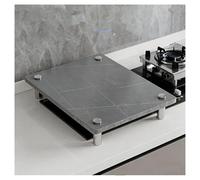 QSTGX Couvre Plaque de Cuisson Gaz 4 Feux Couvre Plaque de Cuisson Résistant Aux Rayures Et À L'abrasion Pour Cuisinière Électrique, Support Pour Ustensiles Cuisine(B,30X40X8.3 CM)