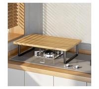 QSTGX Couvre Plaque de Cuisson Gaz Plaque de Protection pour Plaque Induction Support de Cuisine Étagère Multifonctionnelle Installation Sans Frais Panneau Extra Large(D,30x40x14 cm)