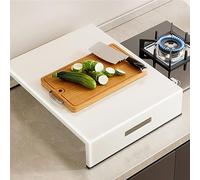 QSTGX Couvre Plaque de Cuisson Induction Couvercle pour Évier Comptoir Acier Inoxydable pour Comptoir, Évier, Camping-car Électrique(40x44x9.5 cm)