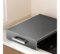 QSTGX Couvre Plaque de Cuisson Induction, Protection Plaque de Cuisson Comptoir Extra Large Conception Antidérapante Installation Sans Outils(A,35x48x9cm)