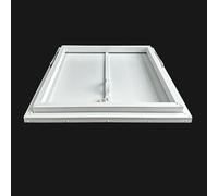 QSTGX FenêTre D'AéRation, Trappe D'AccèS Au Grenier Conception entièrement étanche Avec tige de support hydraulique Poignée à interrupteur(50x50-55x55-61x61 cm)