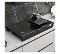 QSTGX Protection Plaque De Cuisson Gaz Étagère de rangement multifonctionnelle pour cuisine Résistante à la chaleur Pour comptoir, évier, camping-car et cuisinières électriques/à gaz(A,50x80x8.6 CM)