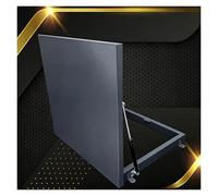 QSTGX Trappes D'accès Au Toit, Trappe de Sol Couvercle de Regard Trappe Vide Sanitaire ExtéRieur Avec Poignée À Levier et Tige Soutien Hydraulique Pour Sous-sols, Regards(60x60-71x71 cm)