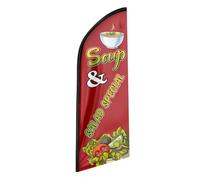 QSUM Drapeau spécial à plumes, drapeau en polyester aux couleurs vives pour les entreprises (mât non inclus)