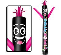 QSUM Happy Hour Tube publicitaire gonflable pour homme - 6,1 m - Affichage publicitaire gonflable extérieur pour promotion d'entreprise (souffleur non inclus)