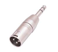 Qsvbeeqj 1/10,2 cm mâle TRS vers XLR adaptateur mâle connecteur changement de sexe 6,35 mm adaptateur équilibré pour carte son