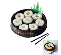 Qsvbeeqj 1/6 1/12 Miniature Japonais Sushi Aliments pour W/Shochu Modèle en Résine Réaliste Acte Interactif pour Jeu GI Miniature Nourriture Jouet Alimentaire Enfants Cuisine Réaliste