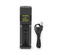 Qsvbeeqj 1 connecteur type C port batterie fente USB Single Slot Battery Adapter 3,7 V 4,2 V Base de charge intelligente