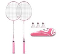 Qsvbeeqj 1 paire de racquet de badminton professionnel - Selle légère - Racquet pour l'extérieur - Double raquette de badminton