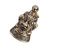 Qsvbeeqj 1. Porte-clés mantra à six mots avec clochettes en alliage pour un usage quotidien et accessoire spirituel en alliage d'énergie positive, a, taille unique