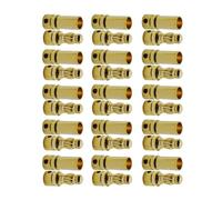 Qsvbeeqj 15 paires de fiches bananes de 3,5 mm en or plaqué or résistant à la corrosion pour modèle d'avion ESC mise à niveau des prises électroniques de contrôle de vitesse