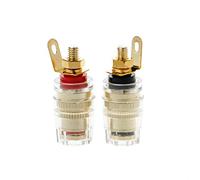 Qsvbeeqj 2 pcs Isolation 4mm Banane Plug Prise Montage Panneau Connecteur Terminal Multimètre Prise Tête Banane Femelle Couvertures Mur Décoratives