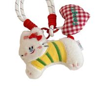 Qsvbeeqj 2025 Lapins À La Mode Ours Porte-clés Peluche Charme Animal Pour Sacs Décoration Léger Bijoux De Mode Doux Peluche Pendentif Animal, B