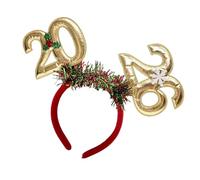 Qsvbeeqj 2026 Réveillon du Nouvel An Hairhoop Brillant Fête Chapeaux avec Guirlandes pour Festival Événement Célébration Coiffure Chapeaux Vacances Cerceau de Cheveux