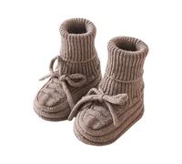 Qsvbeeqj 3. Chaussettes antidérapantes pour bébé - Semelles chaudes en acrylique mélangé, idéales pour les premiers pas à l'intérieur et les surfaces en bois - Chaussettes pour tout-petits, Couleur