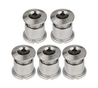 Qsvbeeqj 5pcs VTT Simple Double Triple Chaîne Boulons Accessoires de Vélo Léger Acier Boulons de Chaîne de Remplacement