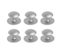 Qsvbeeqj 6 pièces poignées d'armoire réutilisables ensemble de poignées en métal à montage rapide pour meubles de salle de bain porte de douche boutons d'armoire en verre