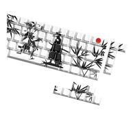 Qsvbeeqj 64/74 touches Keycaps Personnalisés Styles Wuxia KeyCap Set Side Print Backit Lit Lit.