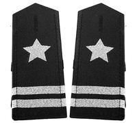 Qsvbeeqj Accessoire de costume de policier Captain Star à rayures épaulettes épaulettes épaulettes de sécurité uniforme de sécurité uniforme de sécurité, F, taille unique