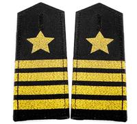 Qsvbeeqj Accessoire de costume de policier Captain Star à rayures épaulettes épaulettes épaulettes de sécurité uniforme de sécurité uniforme de sécurité, a, taille unique