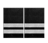 Qsvbeeqj Accessoire de costume de policier Captain Star à rayures épaulettes épaulettes épaulettes de sécurité uniforme de sécurité uniforme de sécurité, Épaulette argentée 2B, taille unique