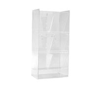 Qsvbeeqj Acrylique transparent Stand de bureau empilable articles pa bijoux marqueurs maquillage stand