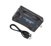 Qsvbeeqj Adaptateur convertisseur coaxial BNC vers interface multimédia avec câble pour affichage avec prise en charge de l'entrée de caméra CVBS
