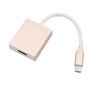 Qsvbeeqj Adaptateur USB C vers HDMI 4K en aluminium de type C vers câble pour ordinateur portable, projection, smartphone, tablettes, téléviseurs, moniteurs, câble adaptateur