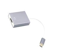 Qsvbeeqj Adaptateur USB C vers HDMI 4K en aluminium de type C vers câble pour ordinateur portable, projection, smartphone, tablettes, téléviseurs, moniteurs, câble adaptateur