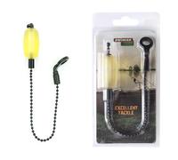 Qsvbeeqj Alarme de pêche à la carpe résistante aux intempéries avec lumière LED et capteurs d'inertie qui se dirigent rapidement sur les alarmes de poisson pour la nuit du jour la pêche Alarme