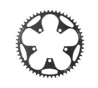 Qsvbeeqj Anneau de chaîne à montage direct pour VTT, 5 vis, disque de chaîne rond 110BCD/130BCD Largeur étroite, pour vélo, pédalier, étroit et large