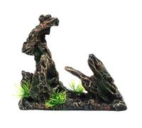 Qsvbeeqj Aquariums, aménagement paysager, Rockhills en résine, rocailles, aquariums, décorations sous-marines, figurines rocheuses, abris pour poissons, crevettes qui se cachent