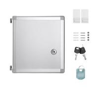 Qsvbeeqj Armoire à clés verrouillable pour montage mural Construction robuste en alliage d'aluminium pour la gestion immobilière Bureau à domicile Organisateur de clés robuste pour la gestion