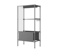 Qsvbeeqj Armoire de rangement fonctionnelle facile à construire pour divers espaces de vie
