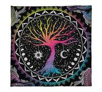 Qsvbeeqj Astrologie Tarots Nappe de table métaphysique Tapis de jeu de société Pendule Divinations Nappe de jeu de société Tapis de pendule pour divinations Tarot Carte Tissu pour la lecture Nappe