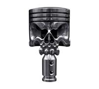 Qsvbeeqj Automatique Manuel Véhicule Moto Piston En Acier Inoxydable Forme Crâne Pommeau De Changement De Vitesse De Voiture Levier De Vitesse Levier De Vitesse Insurrection De Voiture Tête Levier