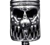 Qsvbeeqj Automatique Manuel Véhicule Moto Piston En Acier Inoxydable Forme Crâne Pommeau De Changement De Vitesse De Voiture Levier De Vitesse Levier De Vitesse Insurrection De Voiture Tête Levier