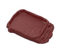 Qsvbeeqj Bac à eau pour reptiles - Ne glisse pas - Pour petites tortues d'animaux domestiques - Nettoyage facile - Pour terrariums - Utilisation pour reptiles