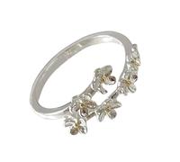 Qsvbeeqj Bagues de réglage de bijoux élégantes Bagues uniques pour femmes Bagues réglables en cuivre avec motif floral élégant Bijoux purs et élégants, comme décrit