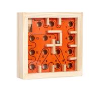 Qsvbeeqj Balance en bois Maze Game Walking Perles Puzzle avec des voies difficiles pour les enfants Apprentissage Jouet pour développer la pensée spatiale Entraînement de la coordination manuelle