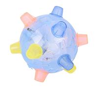 Qsvbeeqj Balle sautante pour chiens de petite taille - Jouet interactif à piles - Balles de danse motorisées RVB clignotantes et musique - Balle pour chien qui se déplace toute seule