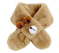 Qsvbeeqj Bande dessinée Ours Écharpe Pour Enfants Écharpe en Peluche Mouchoir À Col Pour Bébé InsStyle Tour De Cou Hiver En Plein Air Cou Porter Enfants Accessoires D'hiver, kaki foncé, Taille Unique