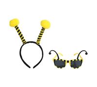 Qsvbeeqj Bandeau abeille bourdon, lunettes de soleil, accessoires de costume pour fête costumée, Halloween, fête costumée, déguisement