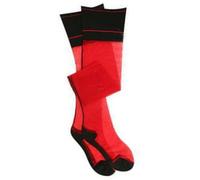Qsvbeeqj Bas de cuisse transparents pour femme avec coutures au-dessus du genou - Haut contrasté - Talon cubain - Couture arrière - Cadeaux - Couture arrière - Cuisse, Bordure noire rouge, Taille