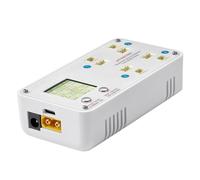 Qsvbeeqj Batterie 4 ports et 2 s, avec fonction mémoire, écran LCD et plusieurs entrées de puissance, chargeur de dissipation de chaleur